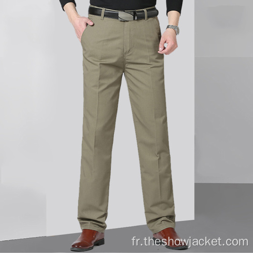 Pantalon de costume droit pour hommes d'affaires de style nouveau